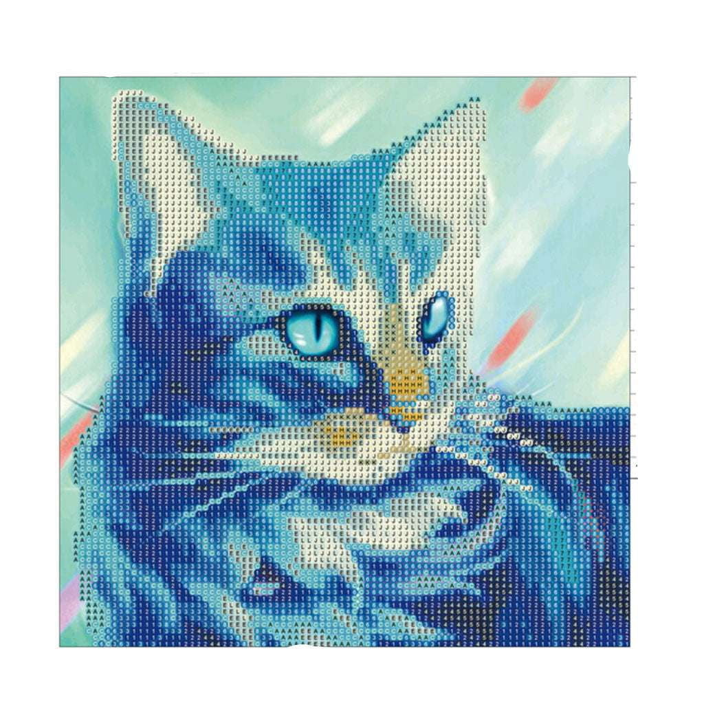 Diamond Painting Kit Cute Cat Craft 5D Painting Set - available at Sparq Mart