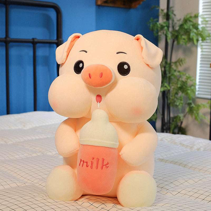 Baby Bottle Pig, Ragdoll Toy, Wholesale Pig Plush - available at Sparq Mart