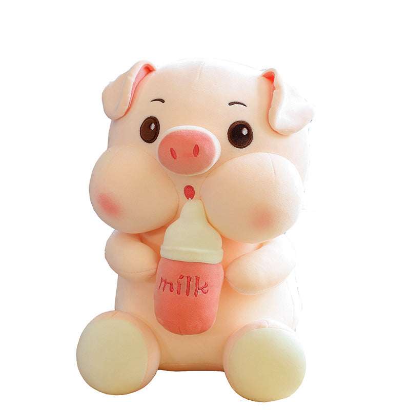 Baby Bottle Pig, Ragdoll Toy, Wholesale Pig Plush - available at Sparq Mart