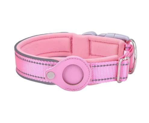 AirTag Holder Secure, Pet Tracker Collar, Reflective Safety Gear - available at Sparq Mart