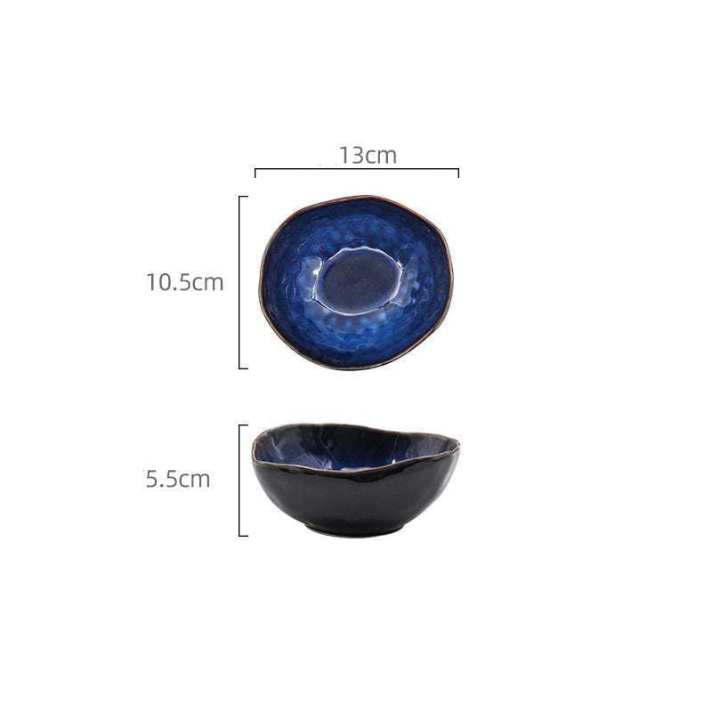 Artisan Serving Bowl, Ceramic Deep Bowl, Irregular Ceramic Dish - available at Sparq Mart