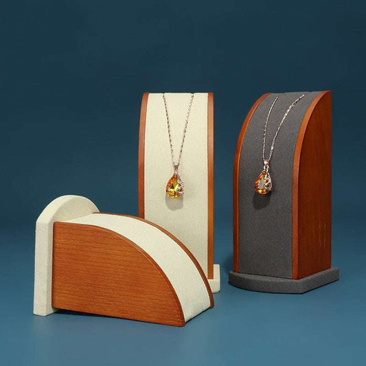 Necklace Display Stand, Pendant Display Seat, Wood Jewelry Props - available at Sparq Mart