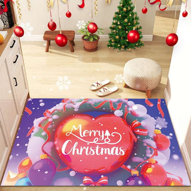 Bay Window Christmas Rug, Christmas Bedside Carpet, Festive Bedroom Carpets - available at Sparq Mart