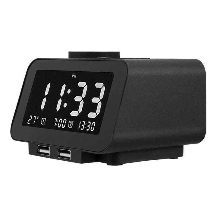 Affordable Alarm Clock, Bedside Clock, Dual USB Charger - available at Sparq Mart