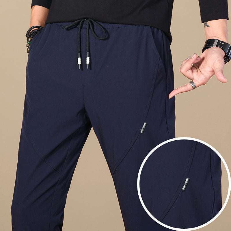 Boys Quick-Dry Pants, Ice Silk Casual Pants, Stretch Elastic Trousers - available at Sparq Mart