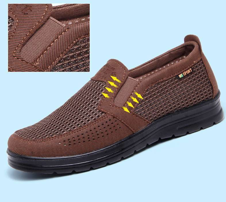 Breathable Mesh Shoes, Men, Summer Casual Footwear - available at Sparq Mart