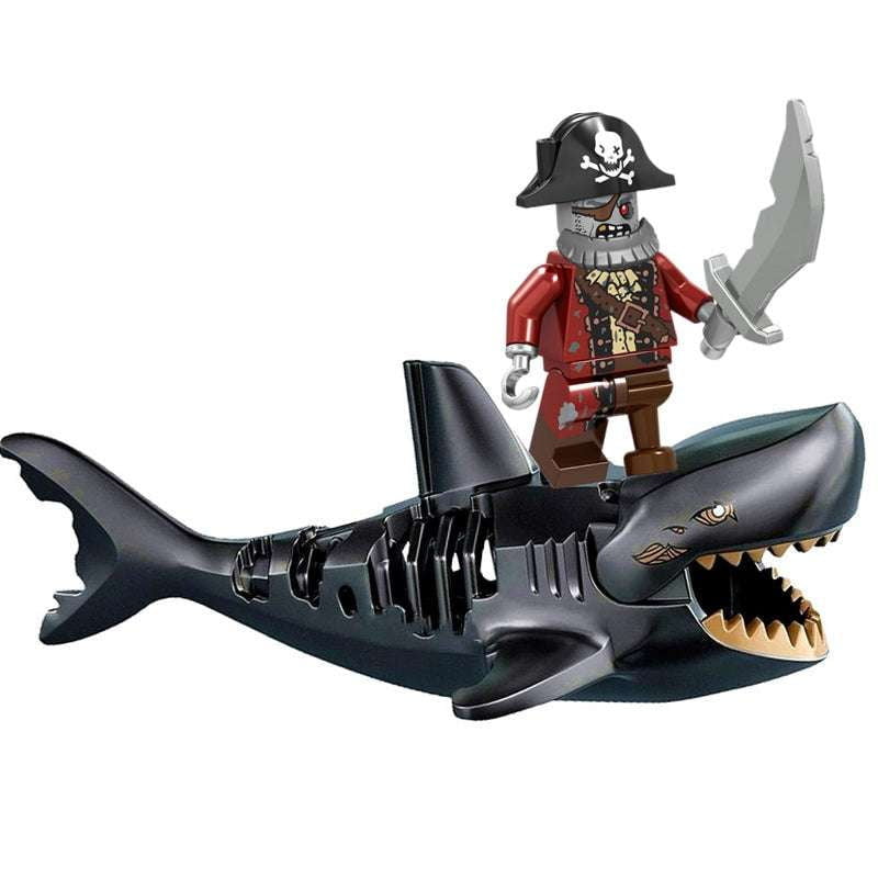 Deep Sea Assembly, Megalodon Shark Puzzle, Pirate Shark Toy - available at Sparq Mart