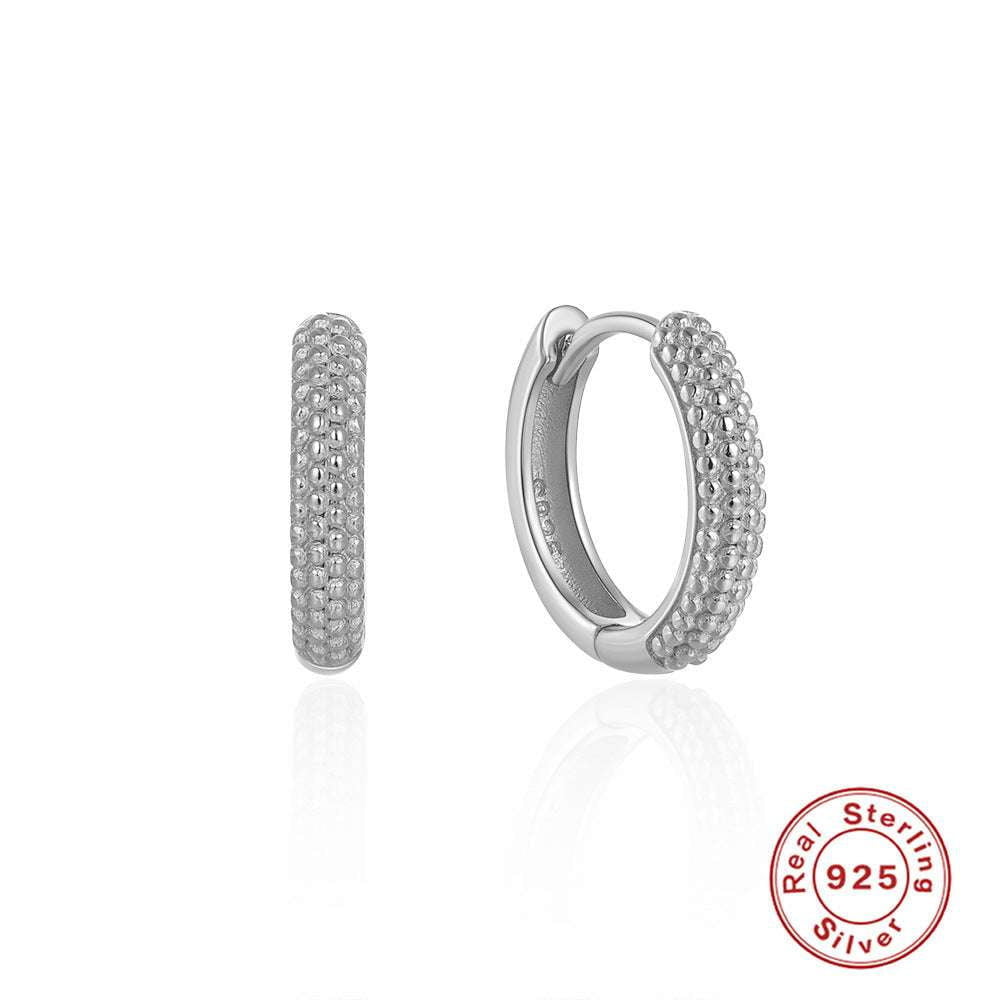 Classic Silver Earrings, Silver Dot Studs, Sterling Dot Earrings - available at Sparq Mart