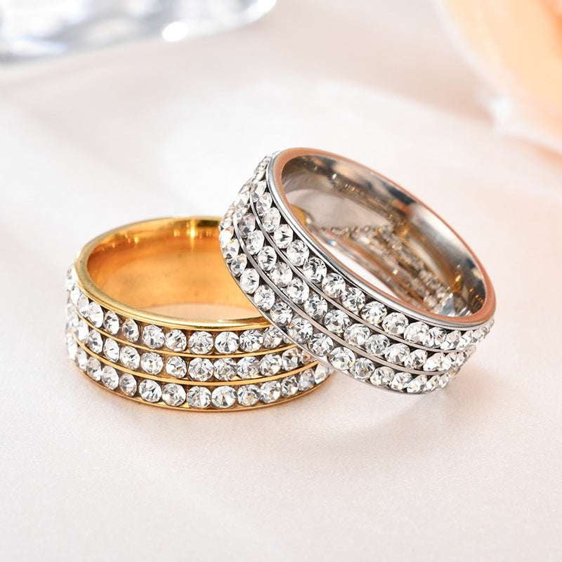 Elegant Diamond Rings, Fashionable Ring Sizes, Stainless Steel Ring - available at Sparq Mart