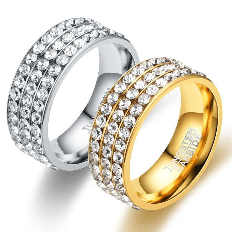 Elegant Diamond Rings, Fashionable Ring Sizes, Stainless Steel Ring - available at Sparq Mart