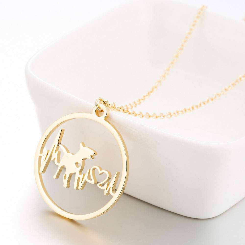 Chic Clavicle Chain, Cute Animal Necklace, Dog Pendant Necklace - available at Sparq Mart