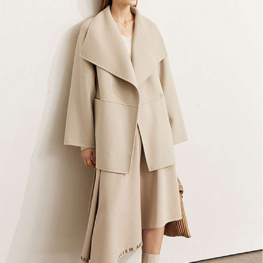 chic winter apparel, women's reversible coat, wool winter coat - available at Sparq Mart