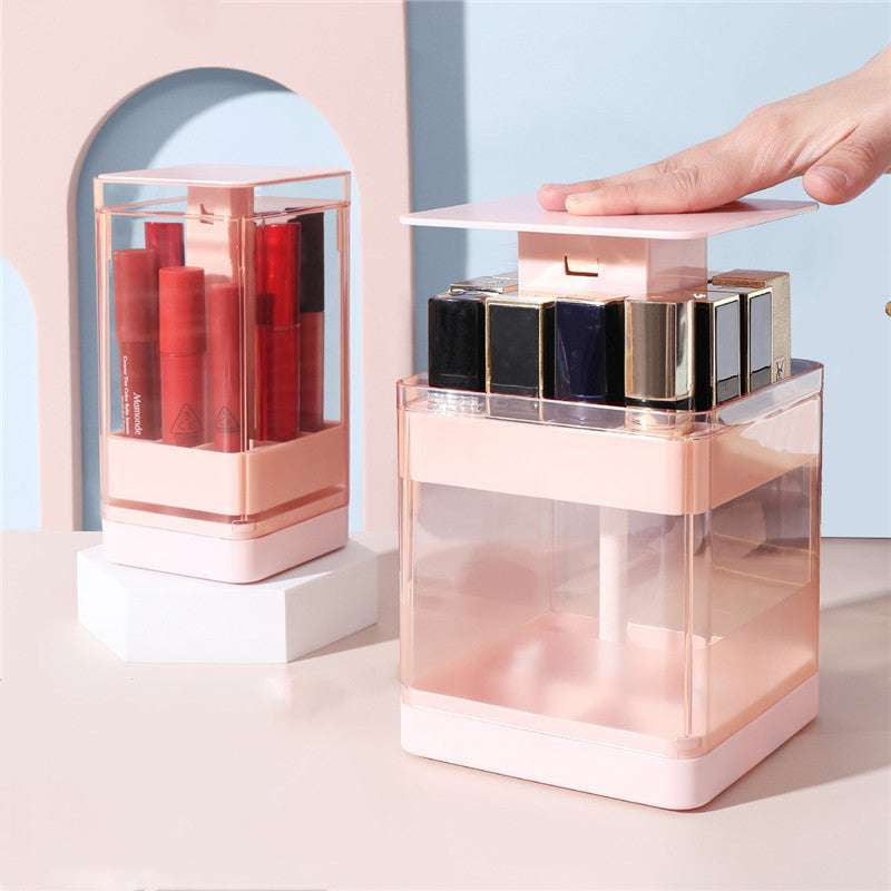 Clear Lipstick Holder, Dustproof Makeup Box, Lipstick Storage Organizer - available at Sparq Mart