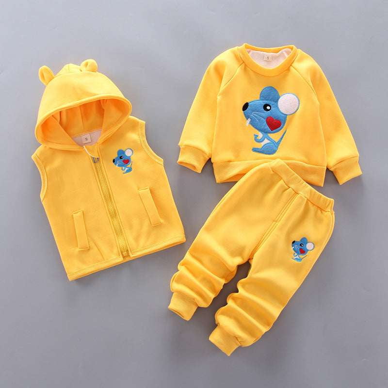 Cartoon Bear Toddler Outfit, Cozy Animal Playwear, Toddler Bear Costume Set - available at Sparq Mart