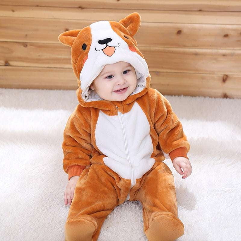 baby romper suits, cute animal onesies, infant jumpsuit outfit - available at Sparq Mart