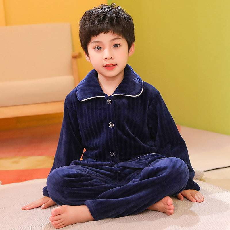 Boys Cozy Pajamas, Childrens Pajama Set, Kids Flannel Sleepwear - available at Sparq Mart