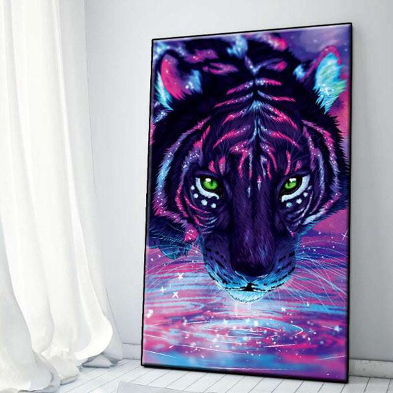 art kits, Diamond Painting DIY, Tiger design - available at Sparq Mart