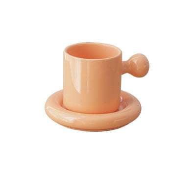 Creative Vitality Egg Yolk Cup Mug, Stylish Design, Unique Saucer Set - available at Sparq Mart