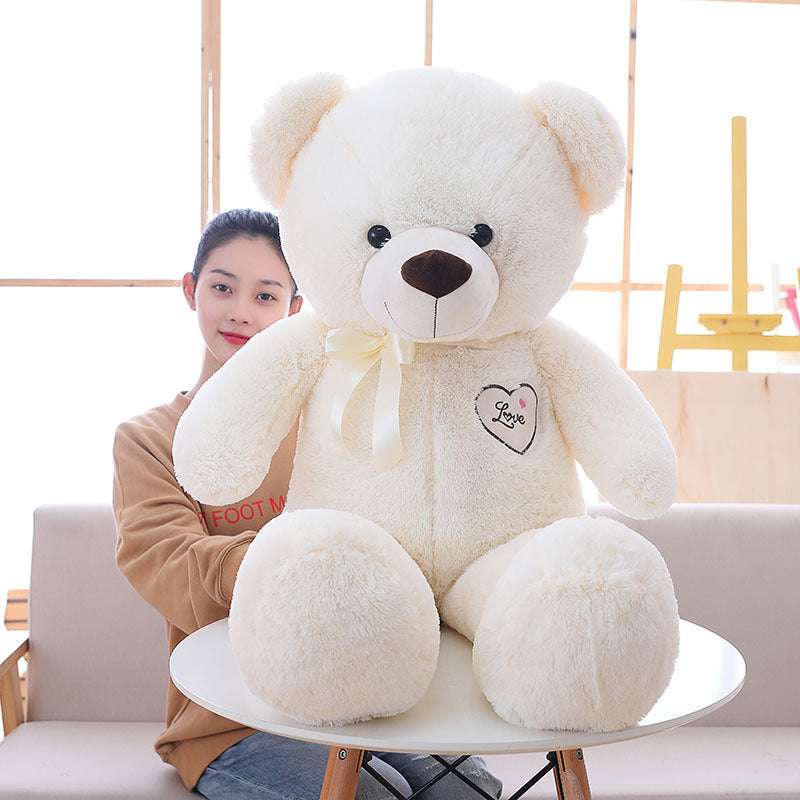 cuddly bear plush, hug play love - available at Sparq Mart