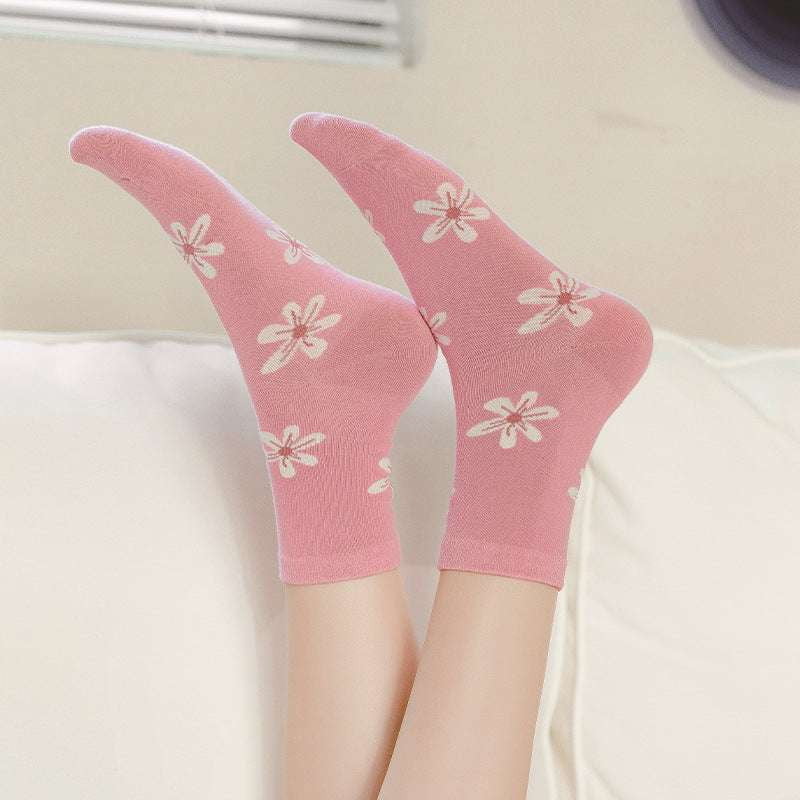 cute flower socks, Japanese cartoon socks, women's novelty socks - available at Sparq Mart