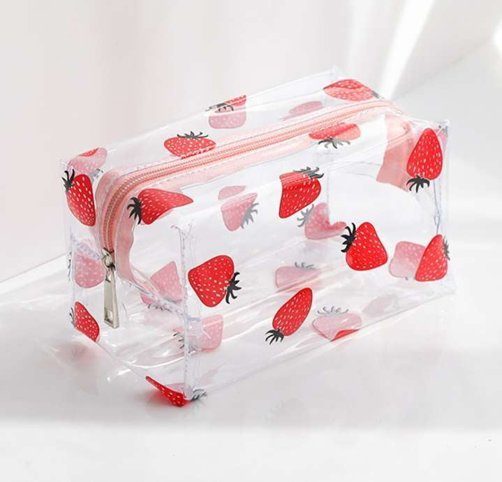 Cute Cosmetic Organizer, Large Portable Cosmetic, Transparent Wash Bag - available at Sparq Mart