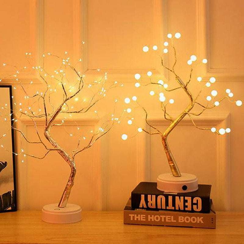 LED Bonsai Tree Light, Tabletop Night Lamp Decor, USB Ambient Lighting Tree - available at Sparq Mart