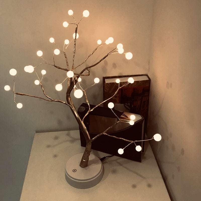 LED Bonsai Tree Light, Tabletop Night Lamp Decor, USB Ambient Lighting Tree - available at Sparq Mart