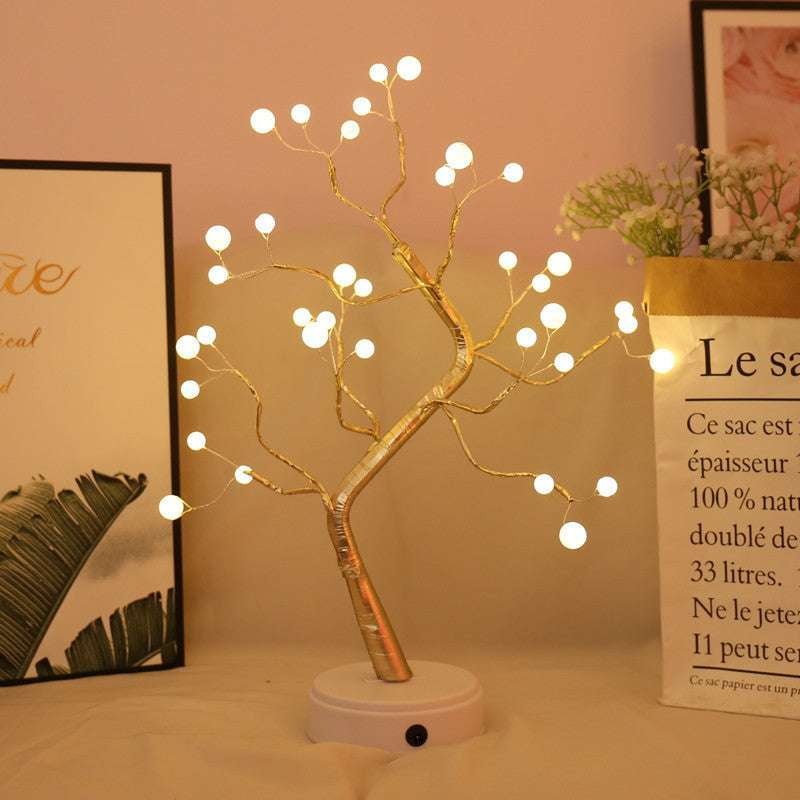 LED Bonsai Tree Light, Tabletop Night Lamp Decor, USB Ambient Lighting Tree - available at Sparq Mart