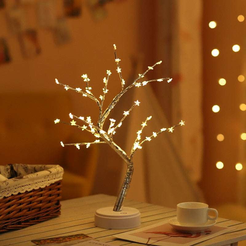 LED Bonsai Tree Light, Tabletop Night Lamp Decor, USB Ambient Lighting Tree - available at Sparq Mart