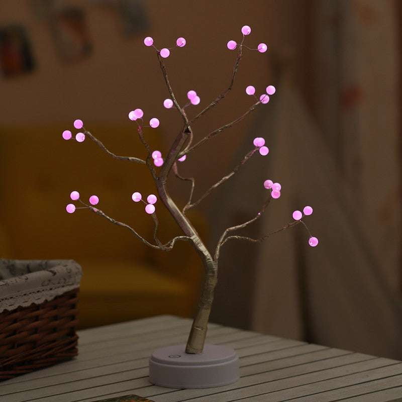 LED Bonsai Tree Light, Tabletop Night Lamp Decor, USB Ambient Lighting Tree - available at Sparq Mart