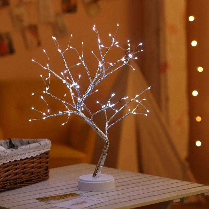 LED Bonsai Tree Light, Tabletop Night Lamp Decor, USB Ambient Lighting Tree - available at Sparq Mart