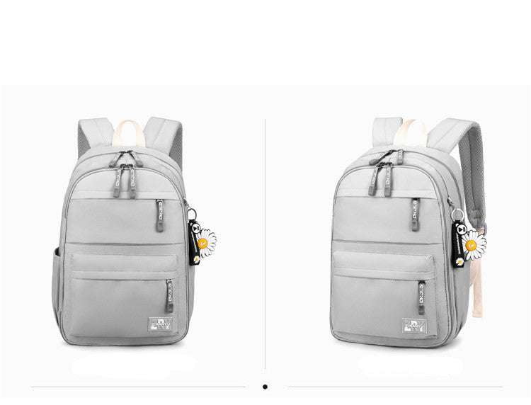 girls school backpack, spacious student knapsack, waterproof nylon bookbag - available at Sparq Mart