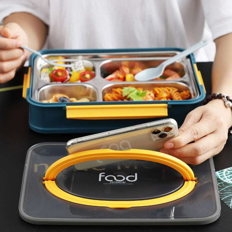 eco-friendly meal box, leakproof lunch container, stainless steel bento - available at Sparq Mart