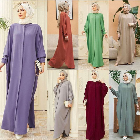 batwing sleeve dress, church service attire, elegant worship dress - available at Sparq Mart