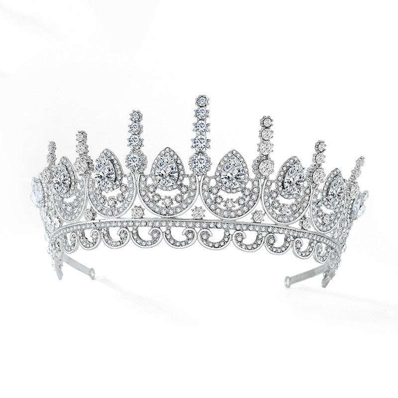 Bridal Crown Headpiece, Elegant Hair Ornaments, Wedding Tiara Accessories - available at Sparq Mart