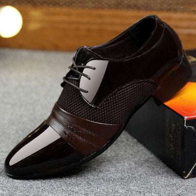 business casual shoes, elegant dress shoes, men's leather formal - available at Sparq Mart