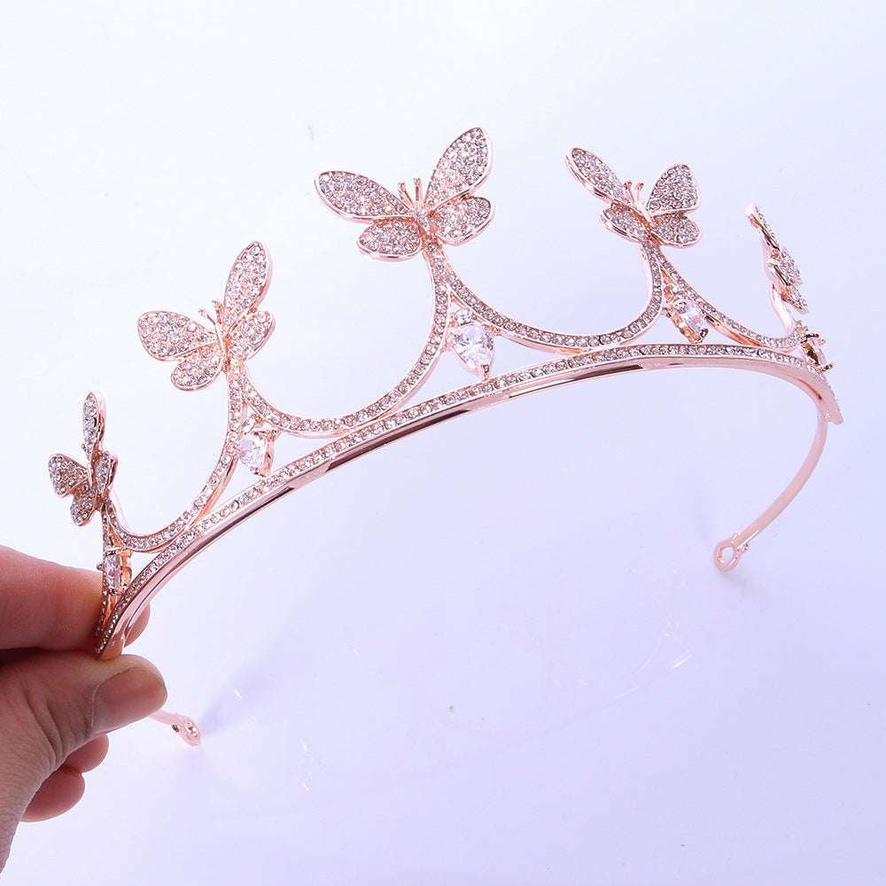 Bridal Zircon Tiara Crown, Luxury Wedding Crown Tiara, Sparkling Bridal Headpiece - available at Sparq Mart