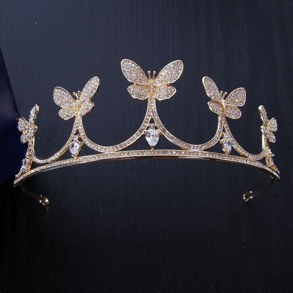 Bridal Zircon Tiara Crown, Luxury Wedding Crown Tiara, Sparkling Bridal Headpiece - available at Sparq Mart