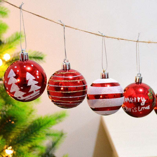 Christmas Ball Ornaments, Festive Tree Decorations, Holiday Shimmering Spheres - available at Sparq Mart