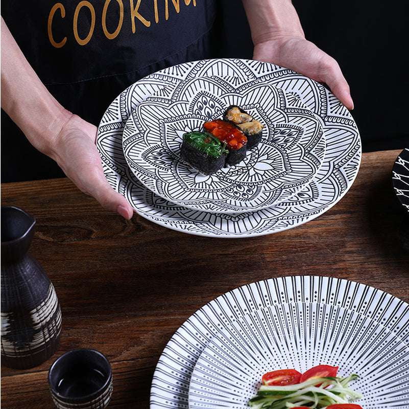 Creative Home Dinnerware, Japanese Ceramic Plates, Underglaze Color Dishware - available at Sparq Mart