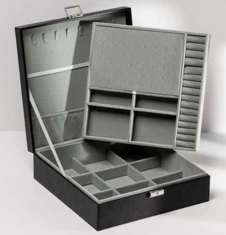 Leather Jewelry Storage, Luxury Accessory Case, Organizer Watch Box - available at Sparq Mart