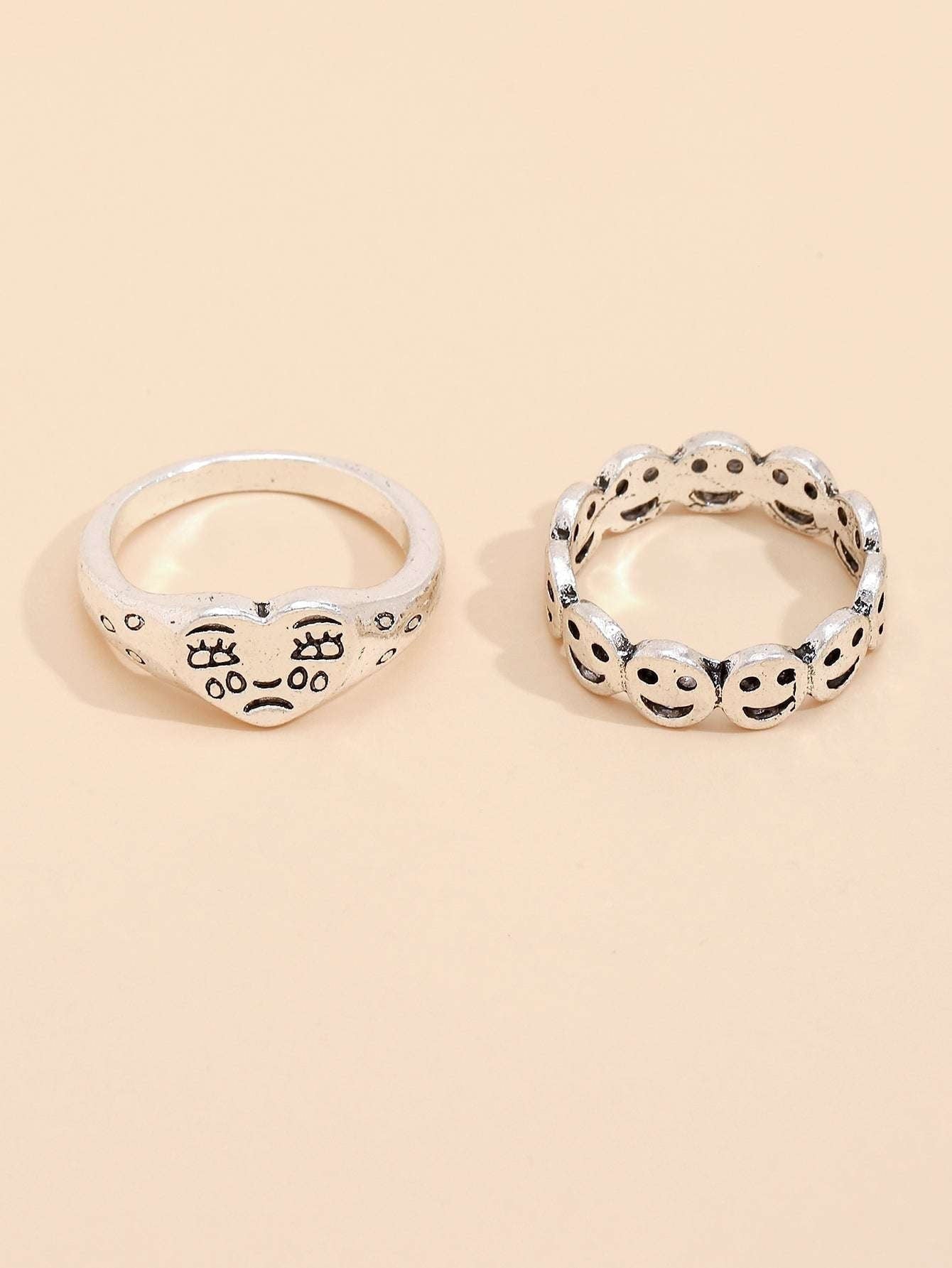 Electroplated Silver Ring, Multi-layer Fashion Ring, Rhinestone Chain Ring - available at Sparq Mart