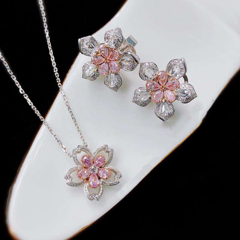 Elegant Jewelry Pieces, Hand Accessories Set, Sakura Diamond Set - available at Sparq Mart