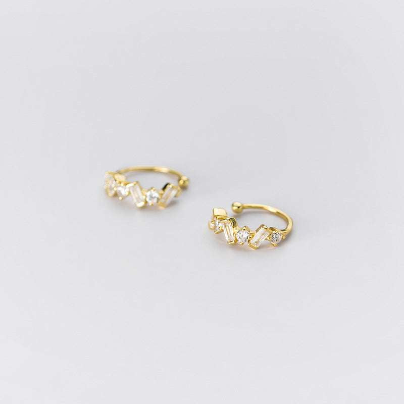 Korean Style Earring, Non-Pierced Ear Jewelry, S925 Silver Cuff - available at Sparq Mart