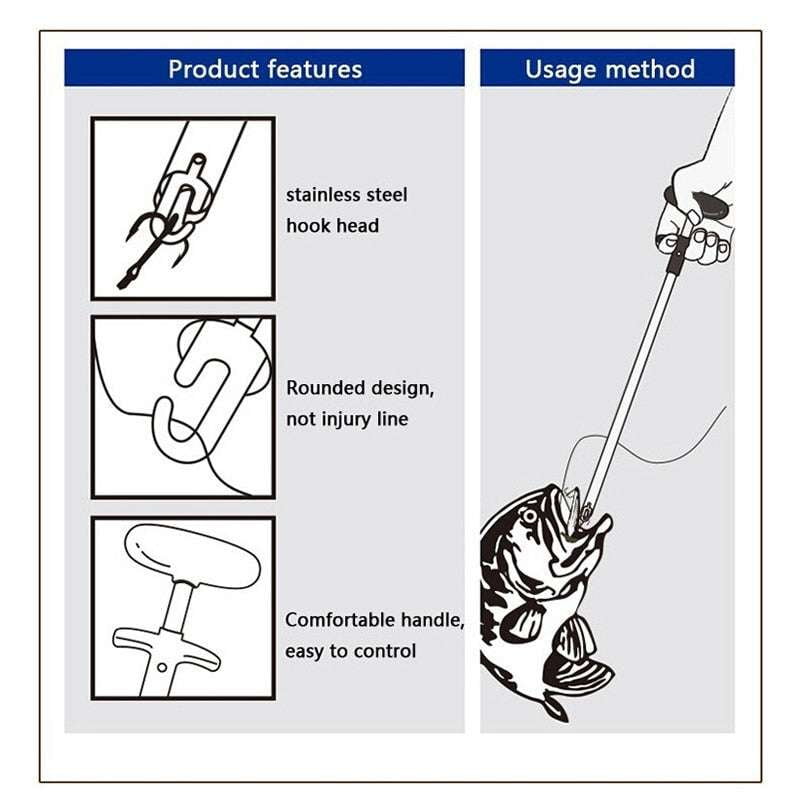 Easy Hook Remover, Fish Hook Extractor, Fishing Tackle Tool - available at Sparq Mart