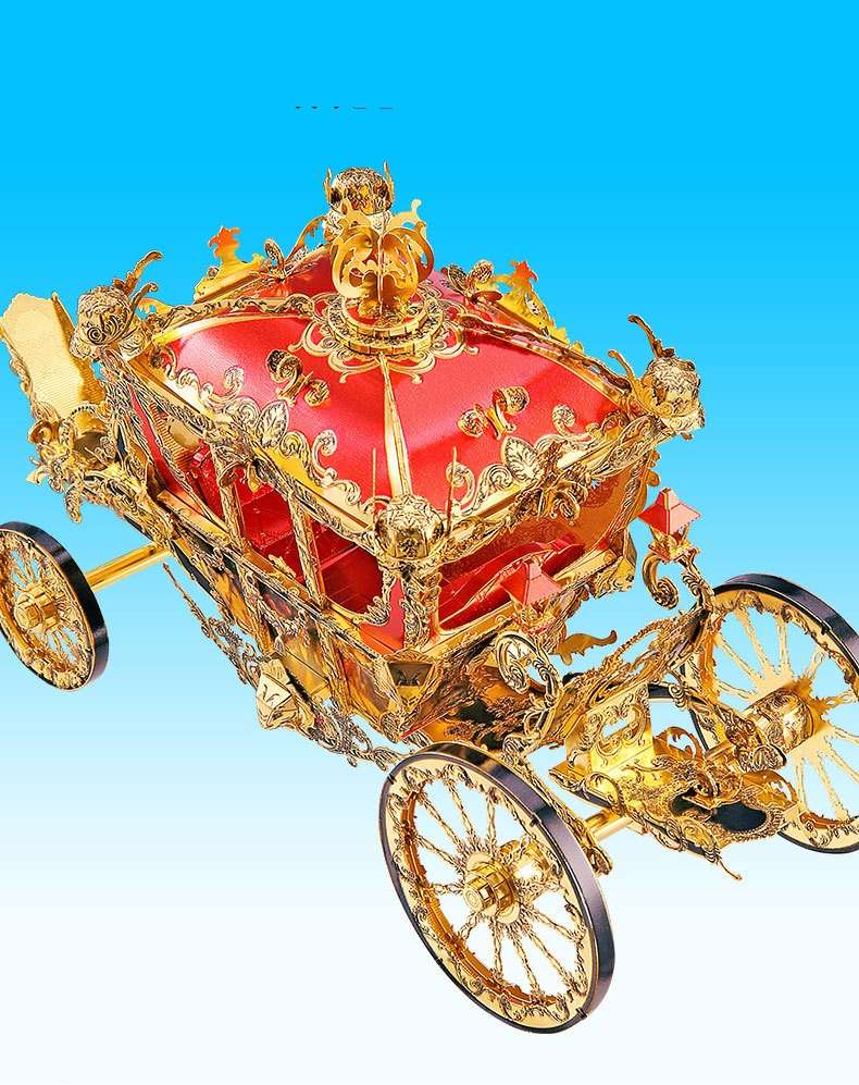 3D metal puzzle, Assembled model toy, Unique princess carriage - available at Sparq Mart