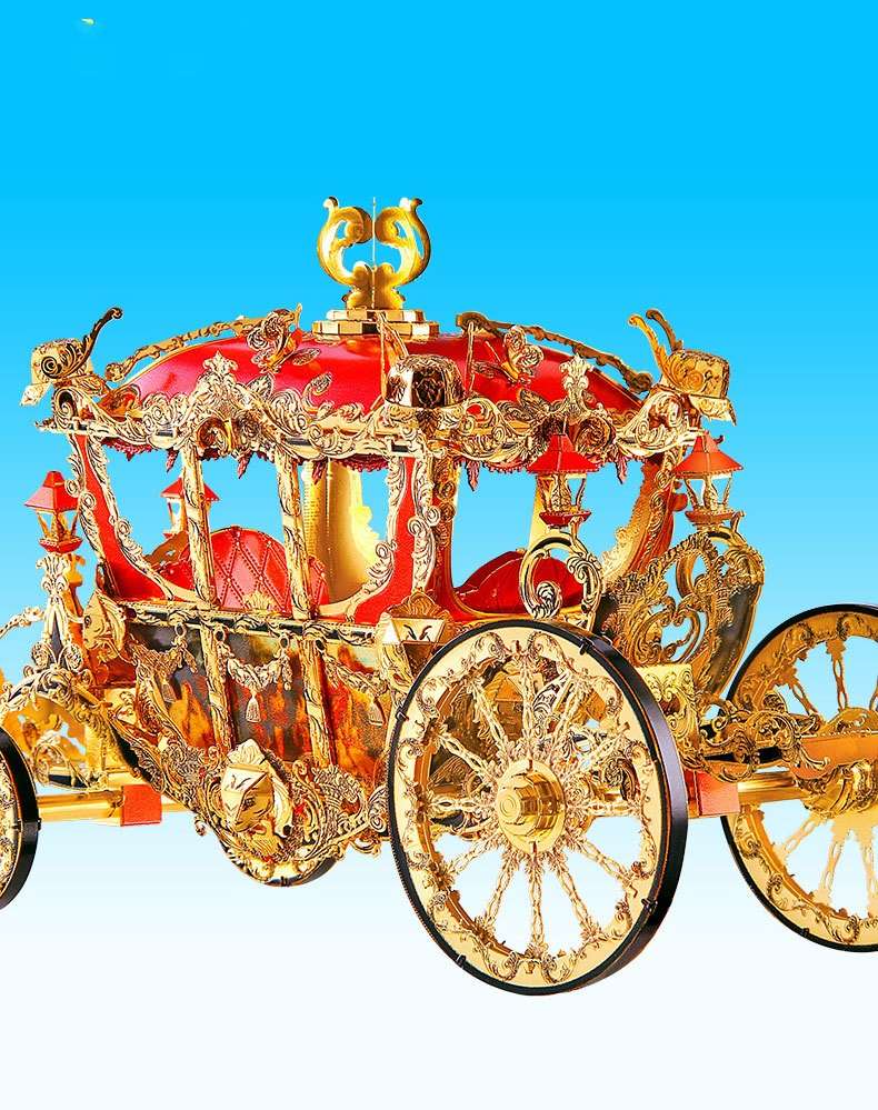 3D metal puzzle, Assembled model toy, Unique princess carriage - available at Sparq Mart