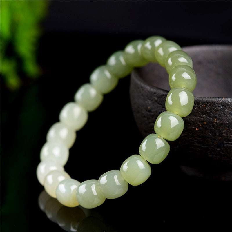Elegant Bracelet Gift, Green Jade Accessory, Jade Bead Bracelet - available at Sparq Mart