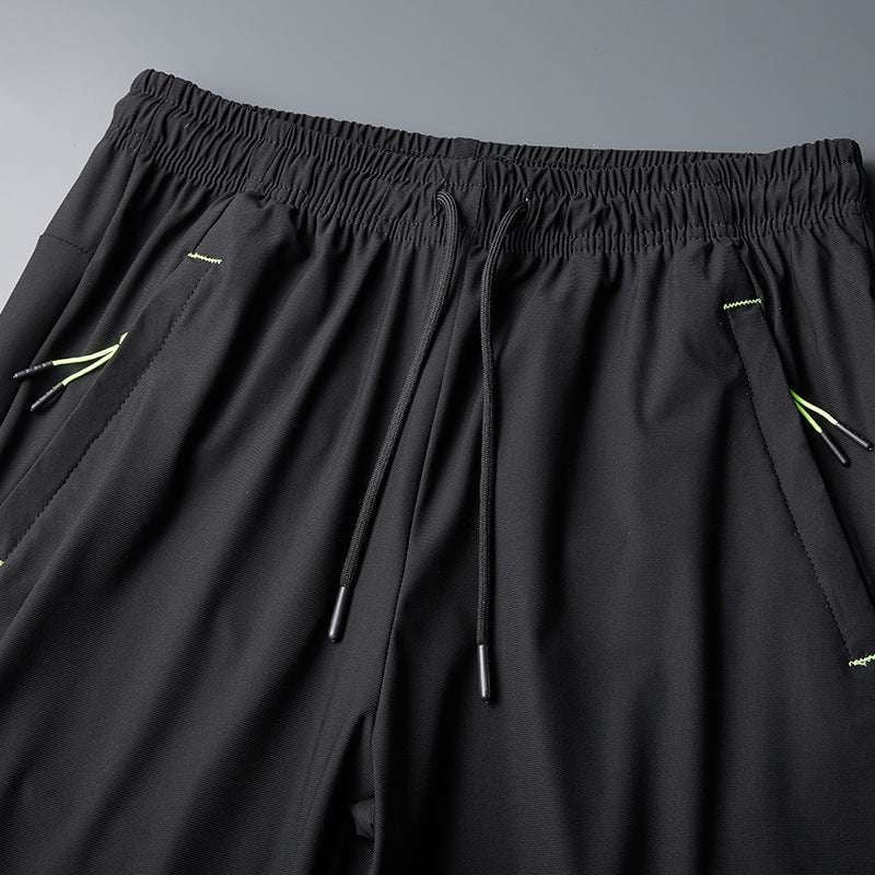 extra large pants, large ice silk pants, men's straight pants - available at Sparq Mart