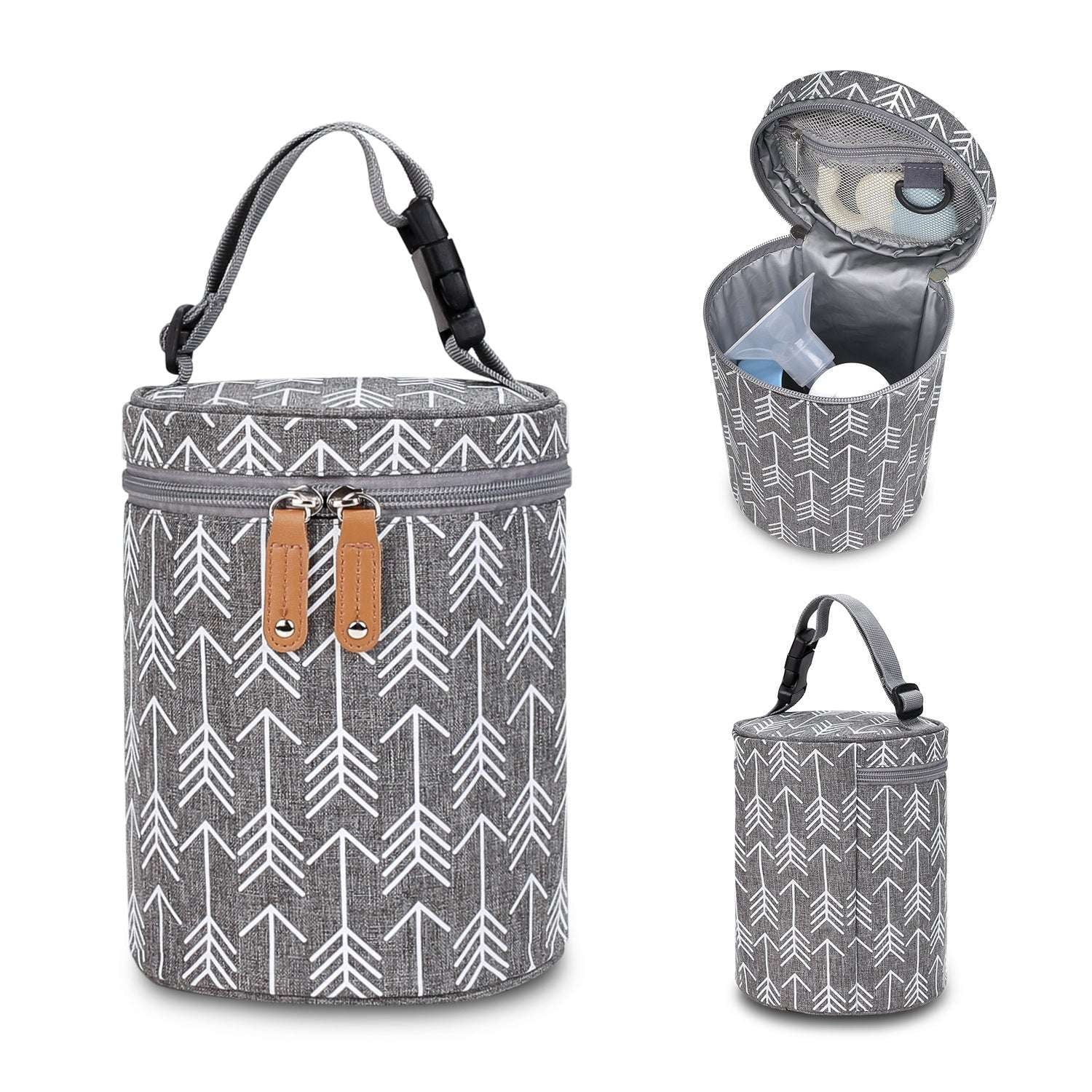 Insulated Stroller Bottle Holder, Portable Baby Bottle Bag, Stylish Bottle Insulator Tote - available at Sparq Mart